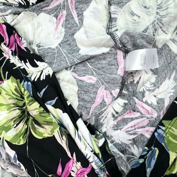 J. Jill Dress Womens XL Black Leaf Print Sleeveless Slip-On Midi beachy - Picture 7 of 7